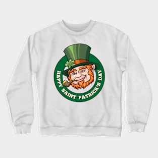 Saintt Patricks Day Badge Crewneck Sweatshirt